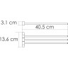 Держатель полотенец тройной WASSERKRAFT K-1033POLISHED GOLD K-1033PG