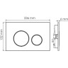 Система инсталляции для унитазов WASSERKRAFT ABENS 20TLT.010.ME.BL.BN02