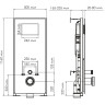 Система инсталляции для унитазов WASSERKRAFT ABENS 20TLT.010.ME.WH.WM04